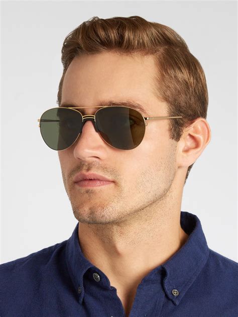 aviator style sunglasses for men.